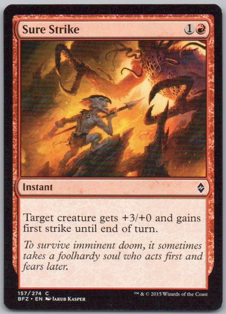 Sure Strike 157 Normal Instant Card - Battle for Zendikar