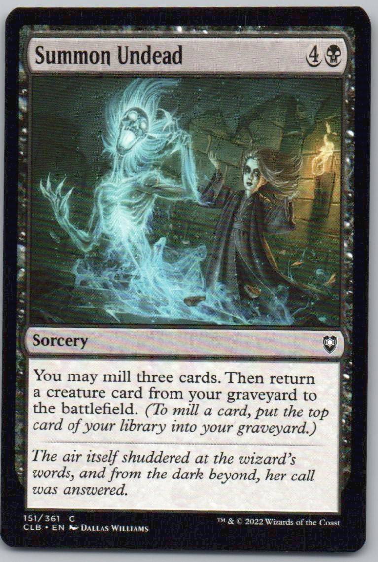 Summon Undead 151 Normal Sorcery Card - Commander Legends: Battle for Baldur's Gate