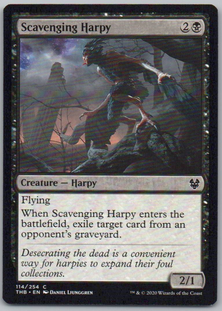 Scavenging Harpy 114 Normal Creature Card - Theros Beyond Death