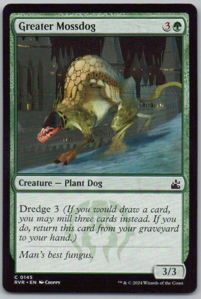 Greater Mossdog 145 Normal Creature Card - Ravnica Remastered