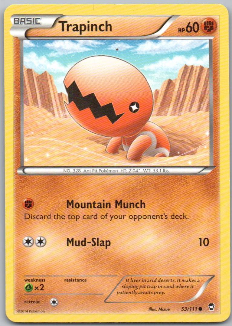 Trapinch 053 Normal Fighting Card - Furious Fists