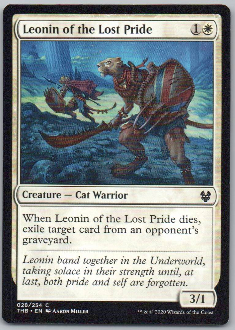 Leonin of the Lost Pride 28 Normal Creature Card - Theros Beyond Death
