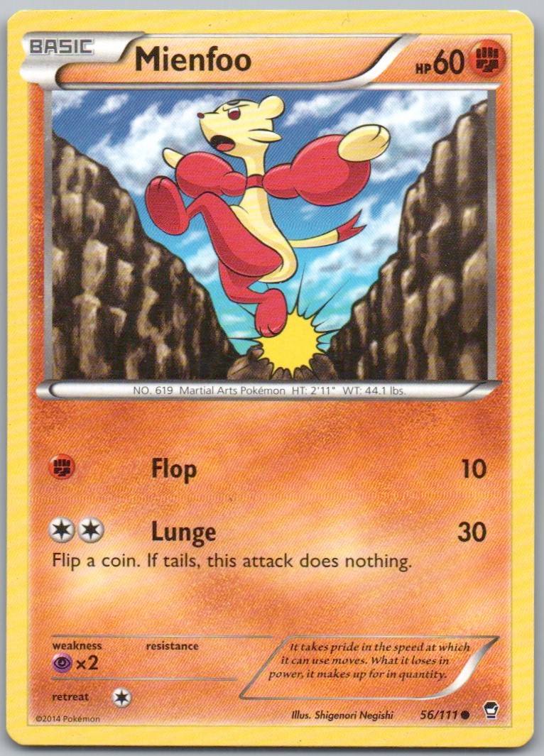 Mienfoo 056 Normal Fighting Card - Furious Fists