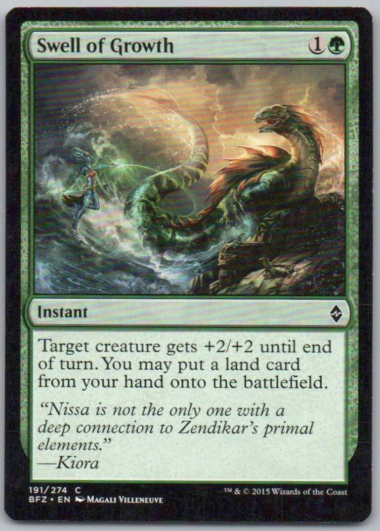 Swell of Growth 191 Normal Instant Card - Battle for Zendikar