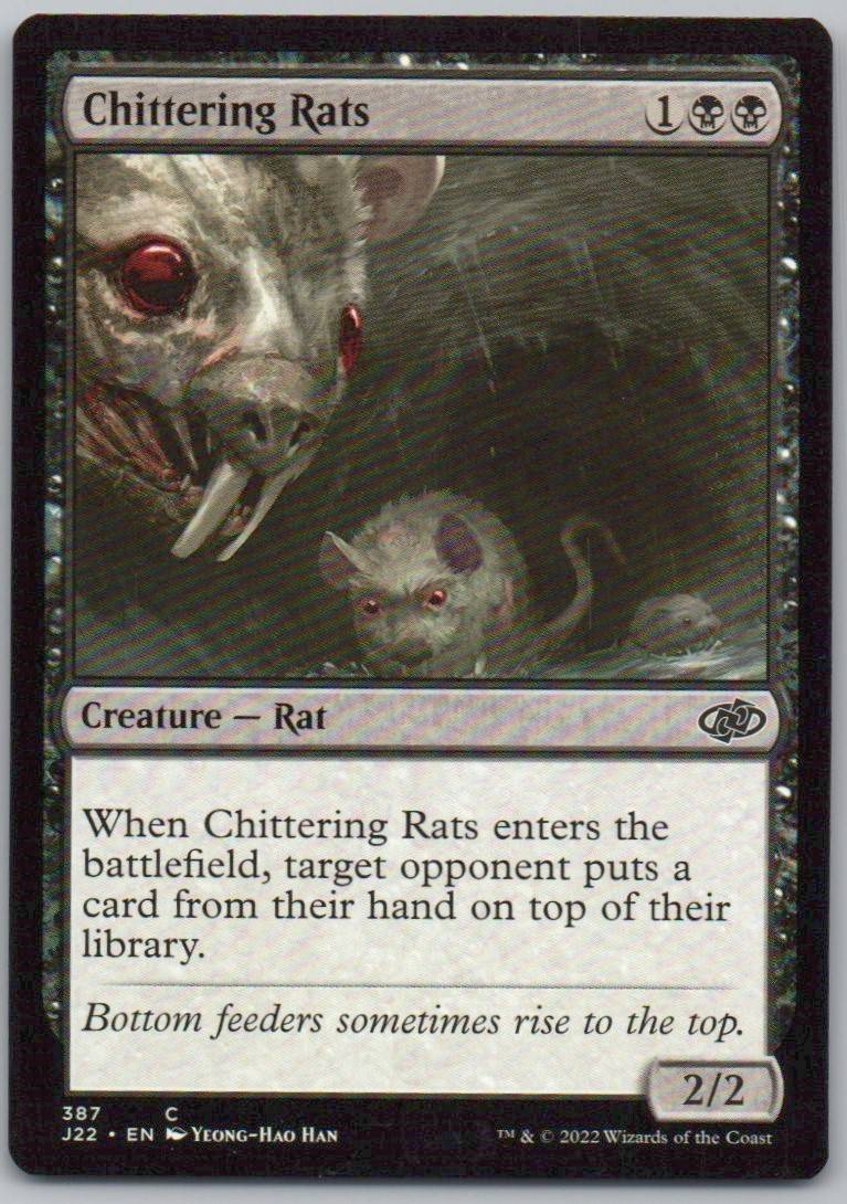 Chittering Rats 387 0 Creature Card - Jumpstart 2022