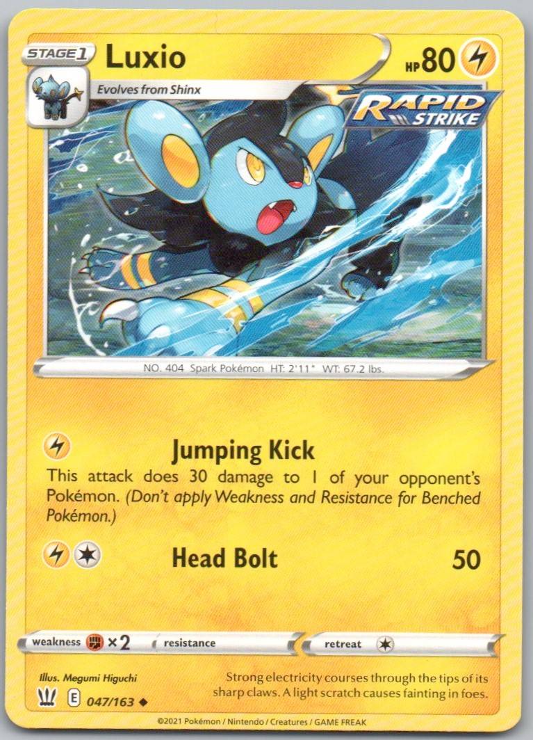 Luxio 047 Normal Lightning Card - Battle Styles
