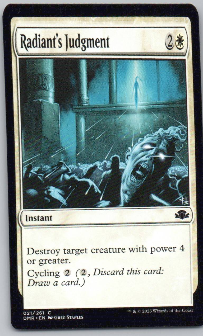 Radiant's Judgment 21 Normal Instant Card - Dominaria Remastered