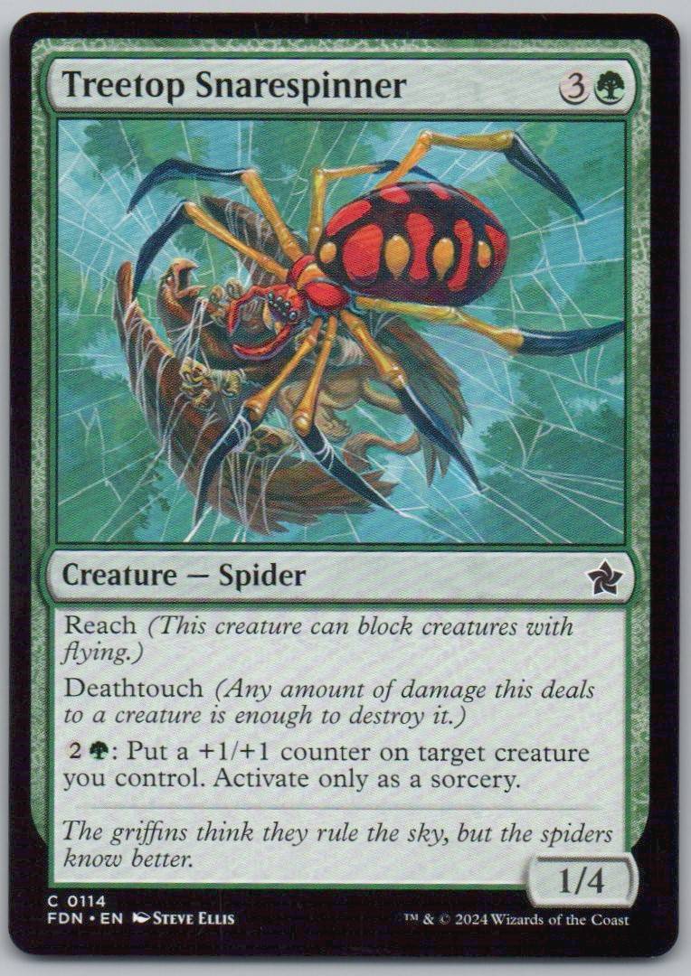 Treetop Snarespinner 114 Normal Creature Card - Foundations