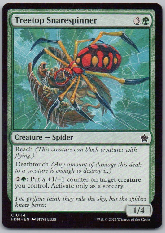 Treetop Snarespinner 114 Normal Creature Card - Foundations