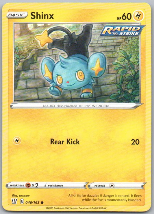 Shinx 046 Normal Lightning Card - Battle Styles