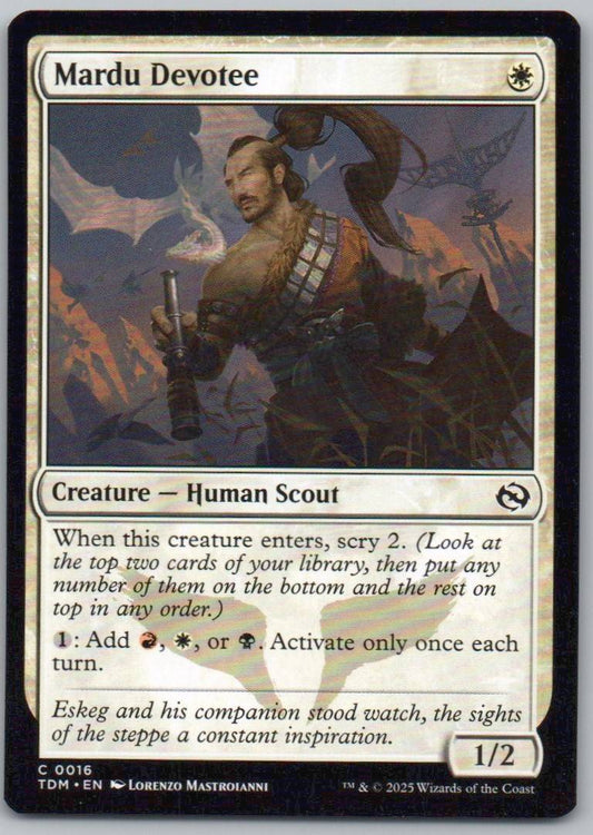 Mardu Devotee 16 Normal Creature Card - Tarkir: Dragonstorm