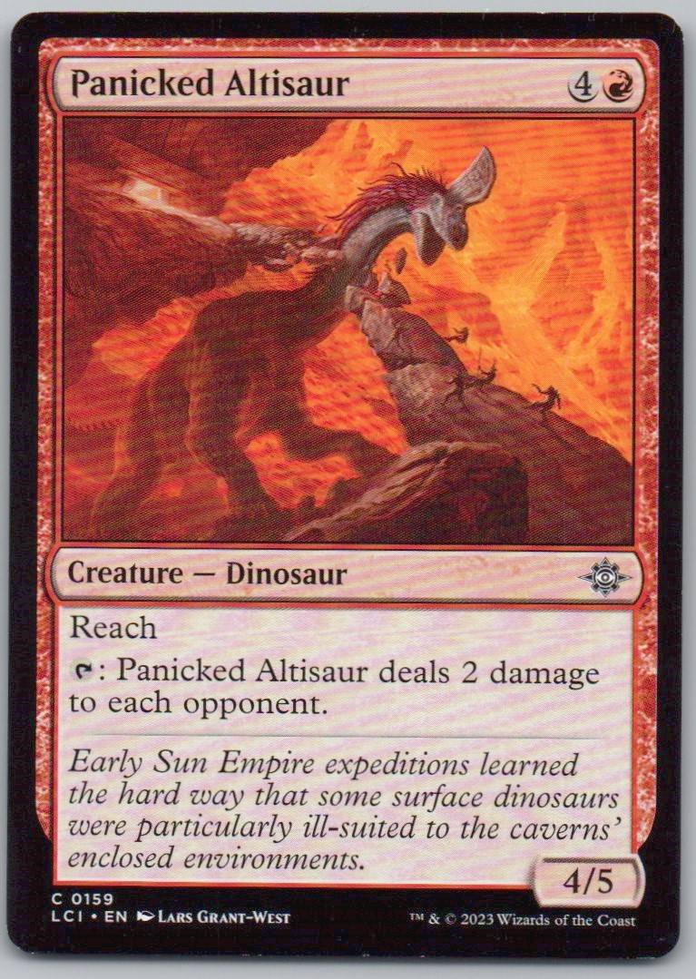 Panicked Altisaur 159 Normal Creature Card - The Lost Caverns of Ixalan