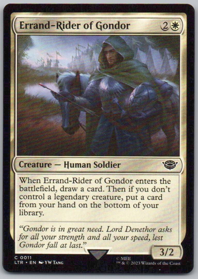 Errand-Rider of Gondor 11 0 Creature Card - Universes Beyond: The Lord of the Rings: Tales of Middle-earth