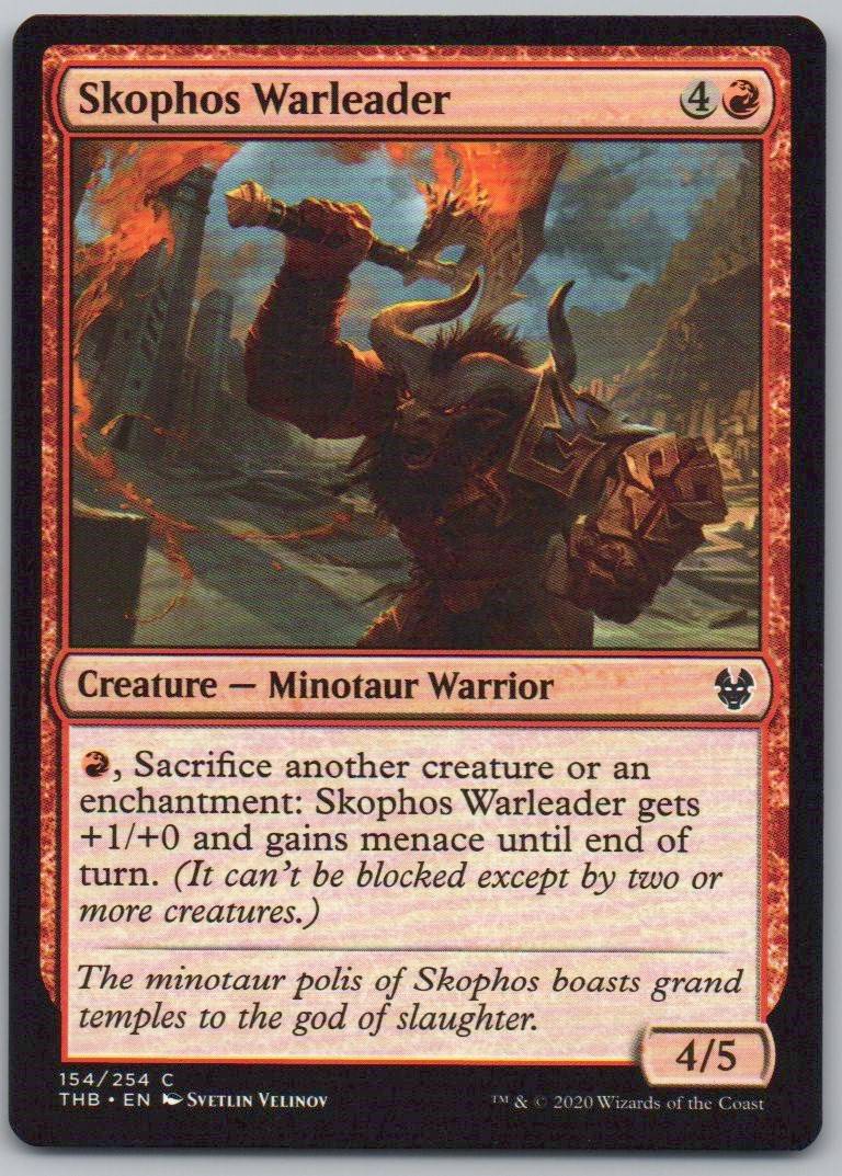 Skophos Warleader 154 Normal Creature Card - Theros Beyond Death