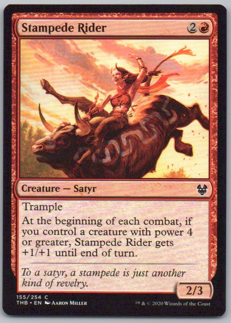 Stampede Rider 155 Normal Creature Card - Theros Beyond Death