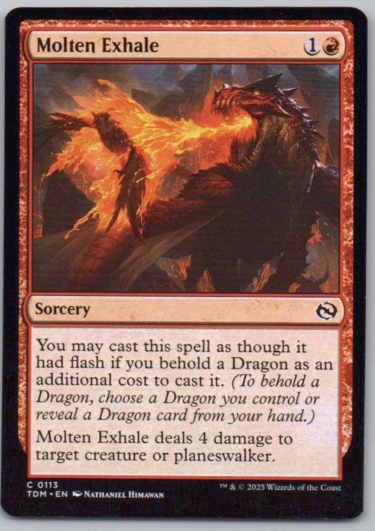 Molten Exhale 113 Normal Sorcery Card - Tarkir: Dragonstorm