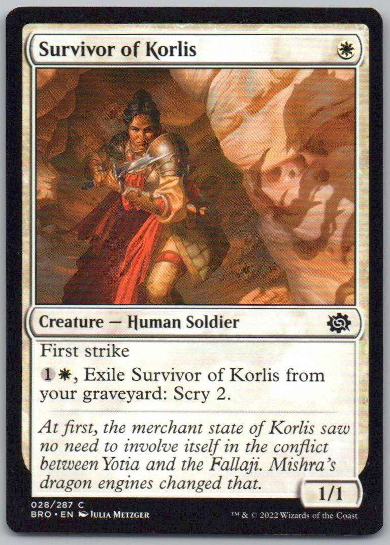 Survivor of Korlis 28 Normal Creature Card - The Brothers' War