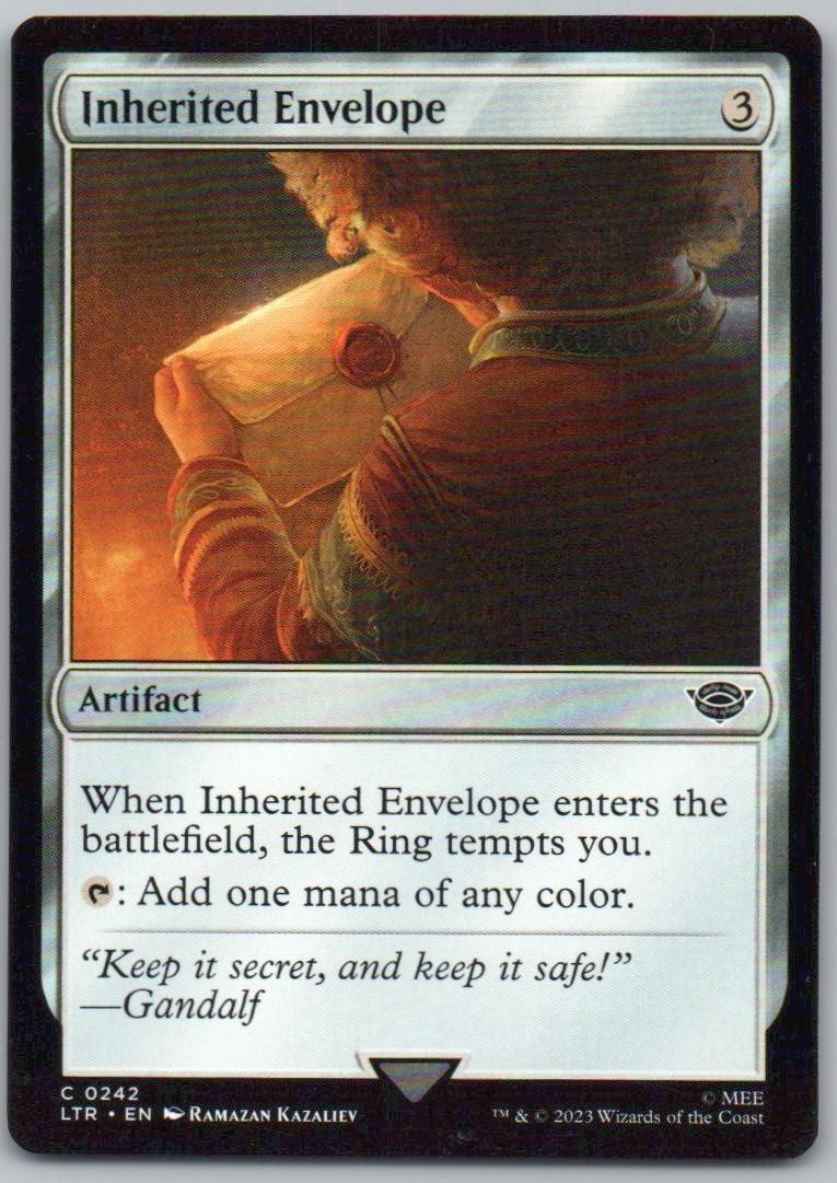 Inherited Envelope 242 0 Artifact Card - Universes Beyond: The Lord of the Rings: Tales of Middle-earth