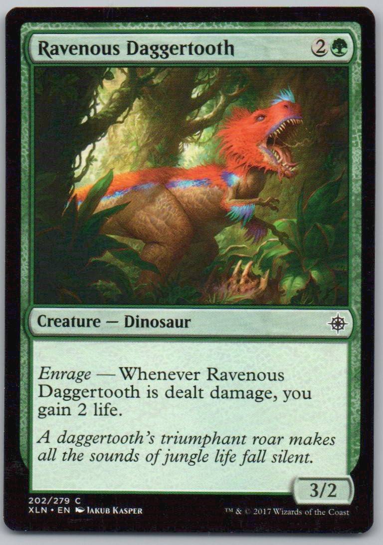 Ravenous Daggertooth 202 Normal Creature Card - Ixalan