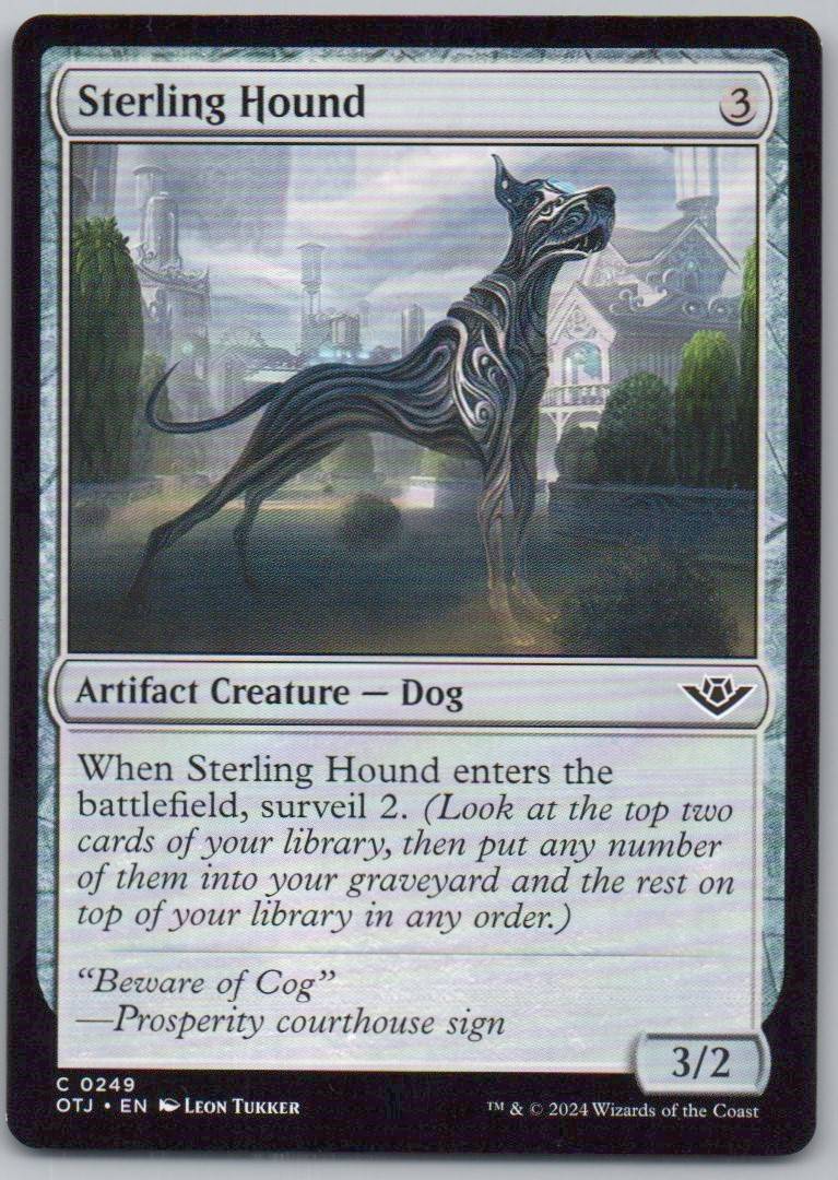 Sterling Hound 249 Normal Artifact Card - Outlaws of Thunder Junction