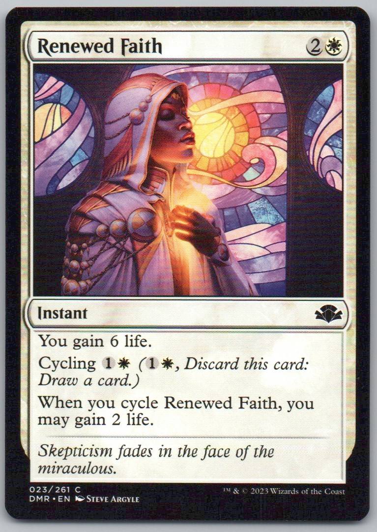 Renewed Faith 23 Normal Instant Card - Dominaria Remastered