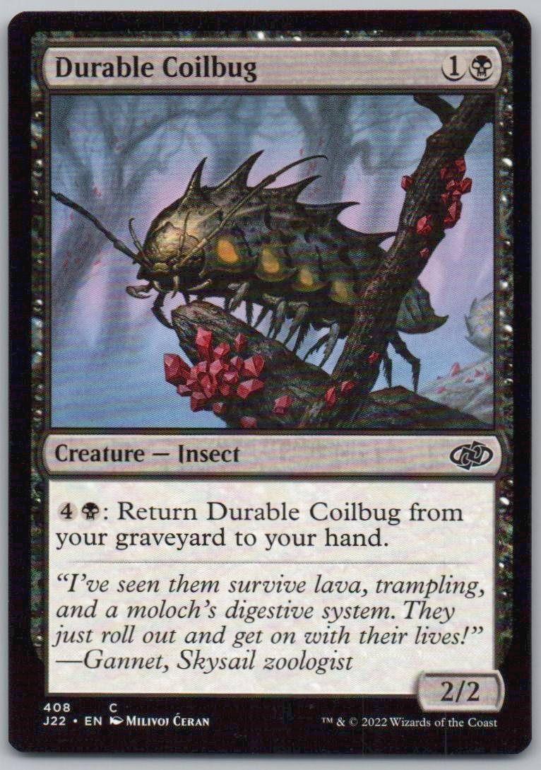 Durable Coilbug 408 0 Creature Card - Jumpstart 2022