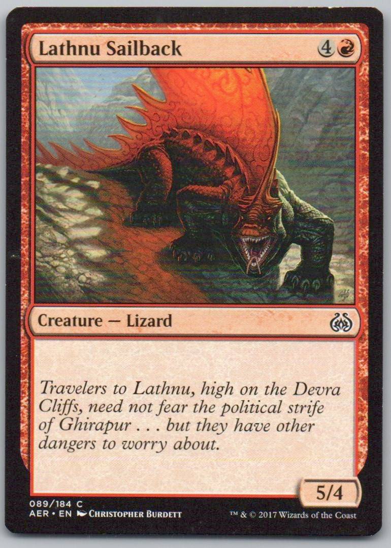 Lathnu Sailback 89 Normal Creature Card - Aether Revolt