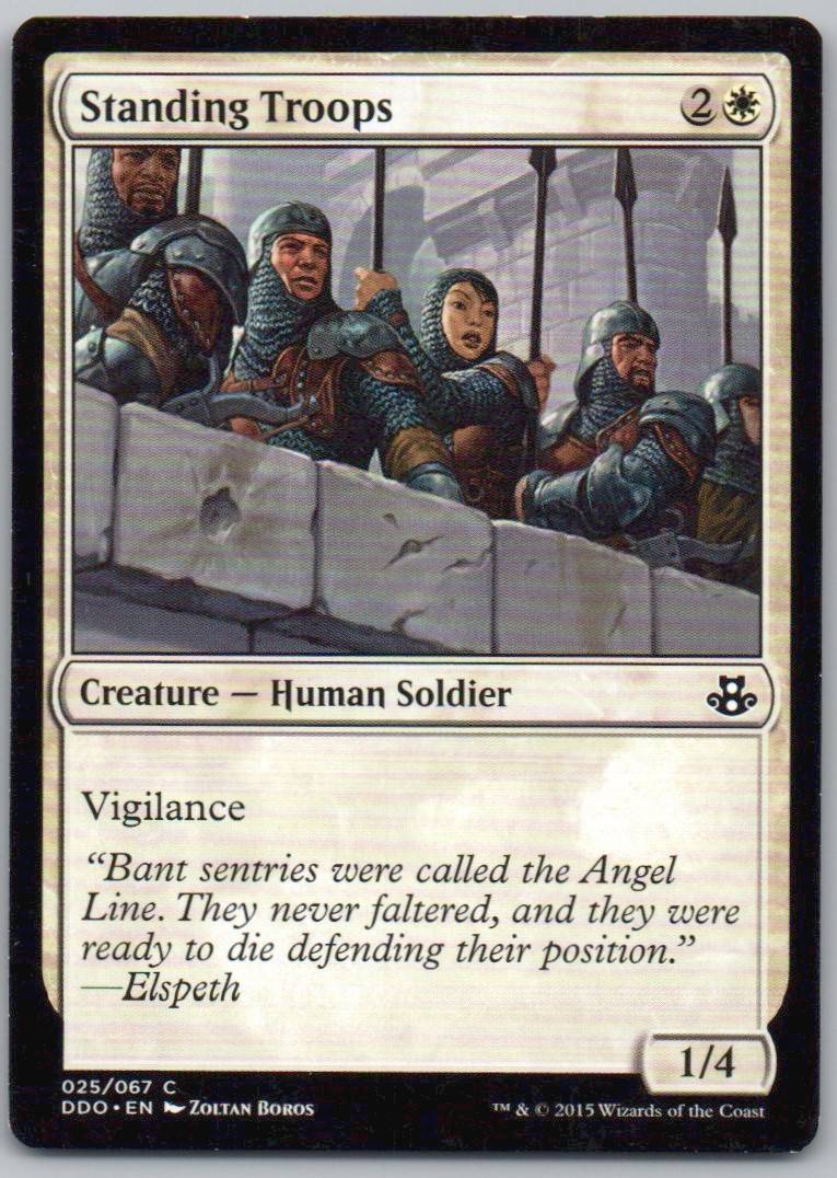 Standing Troops 25 Normal Creature Card - Duel Decks: Elspeth vs. Kiora
