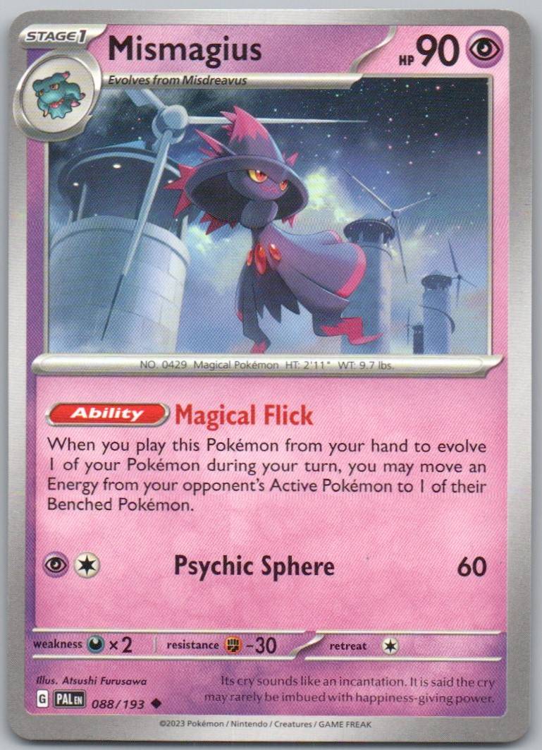 Mismagius 088 Normal Psychic Card - Paldea Evolved