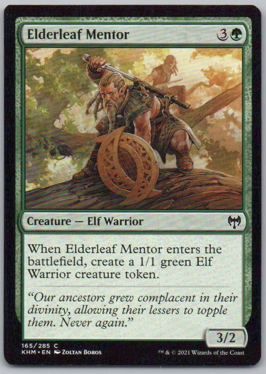 Elderleaf Mentor 165 Normal Creature Card - Kaldheim