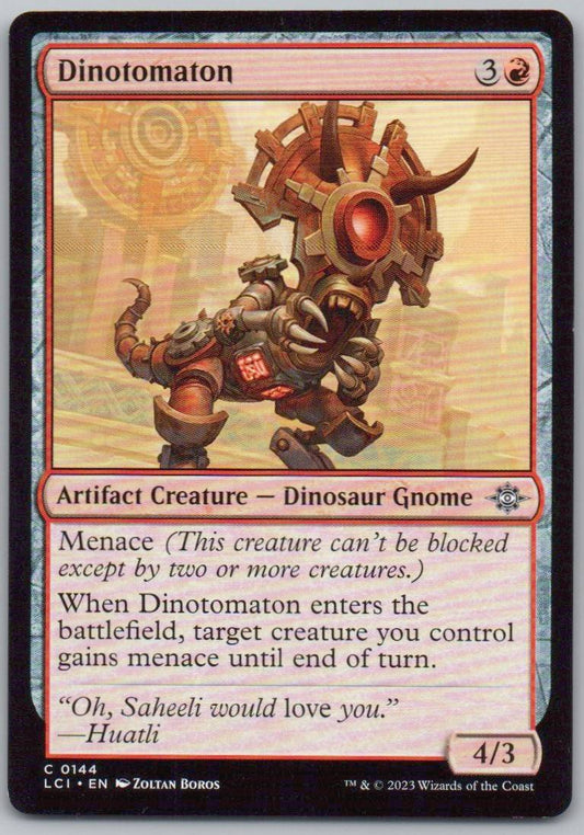 Dinotomaton 144 0 Artifact Card - The Lost Caverns of Ixalan