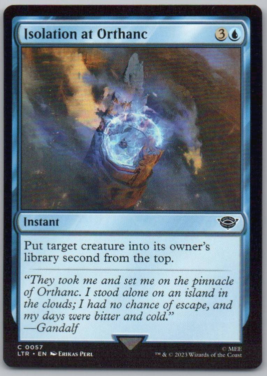 Isolation at Orthanc 57 0 Instant Card - Universes Beyond: The Lord of the Rings: Tales of Middle-earth