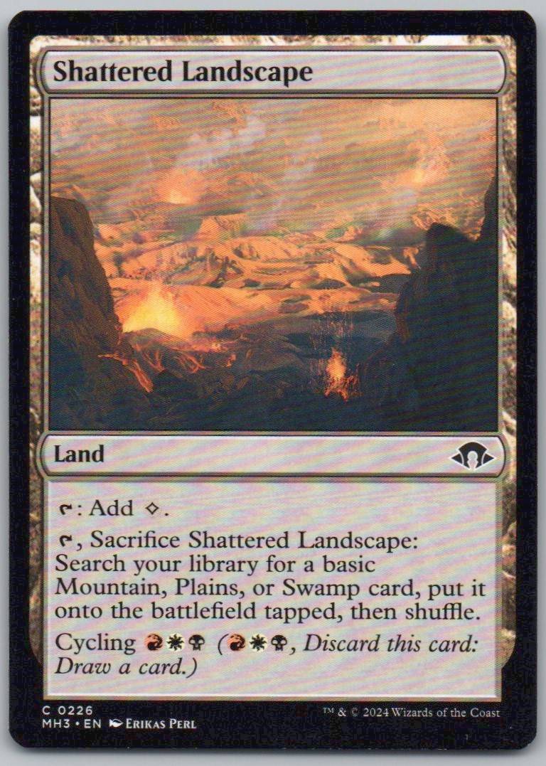 Shattered Landscape 226 0 Land Card - Modern Horizons 3