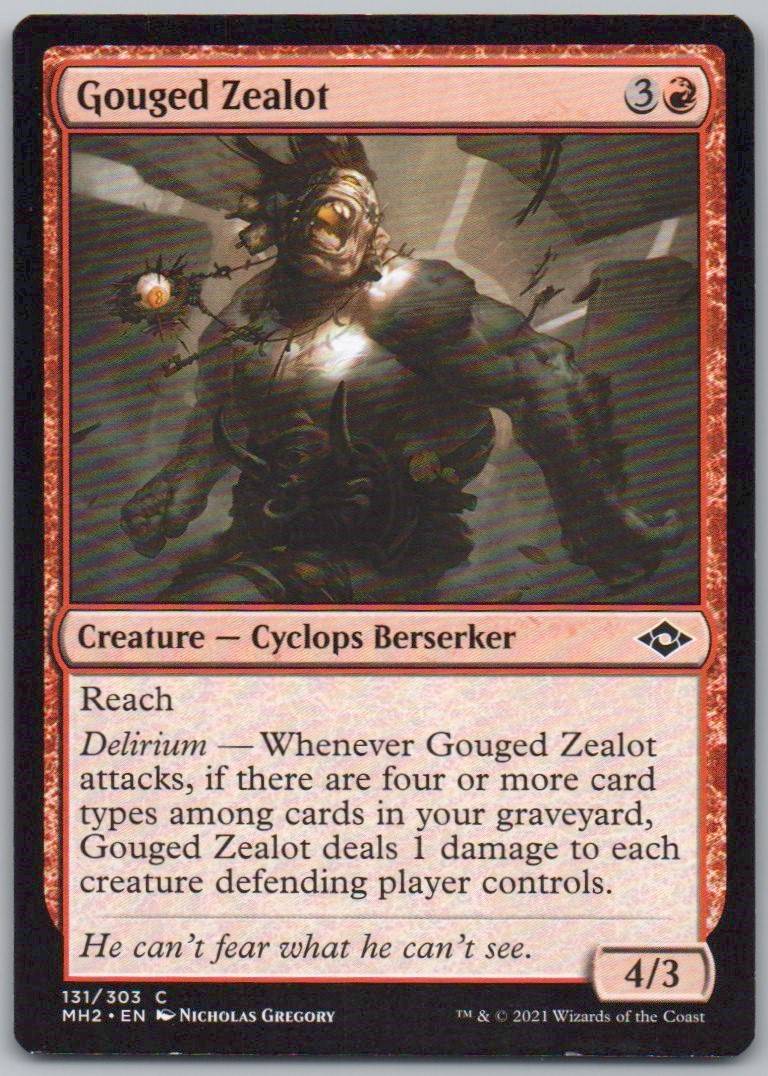Gouged Zealot 131 0 Creature Card - Modern Horizons 2