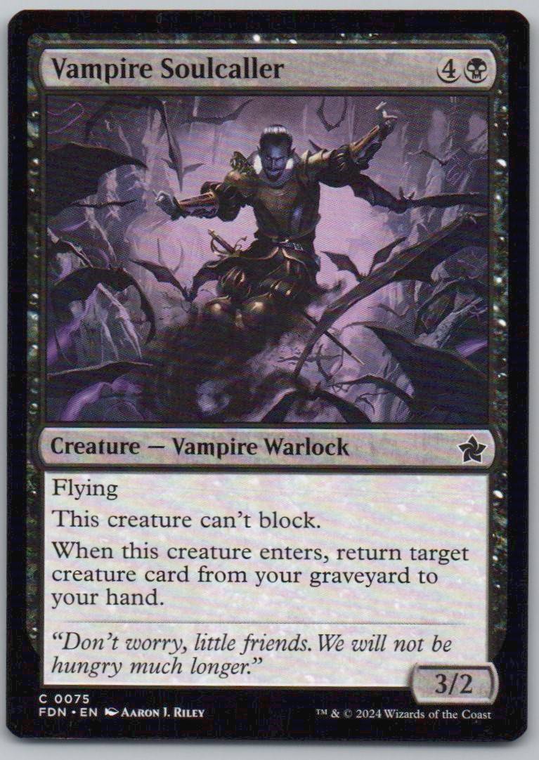 Vampire Soulcaller 75 Normal Creature Card - Foundations