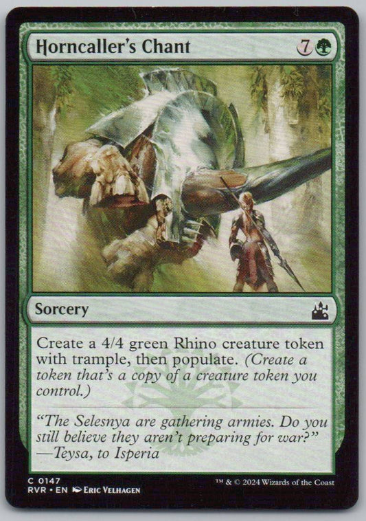 Horncaller's Chant 147 Normal Sorcery Card - Ravnica Remastered