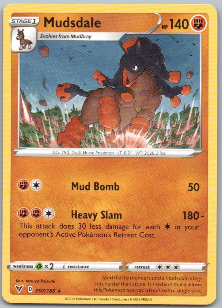Mudsdale 097 Normal Fighting Card - Vivid Voltage