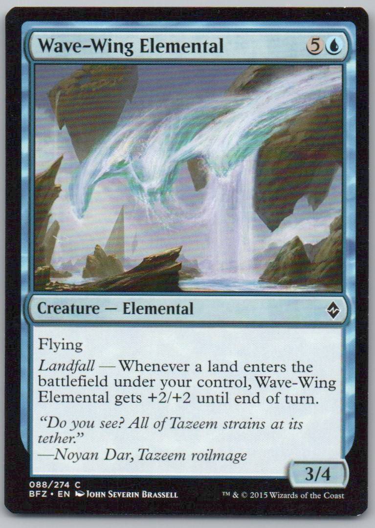 Wave-Wing Elemental 88 Normal Creature Card - Battle for Zendikar