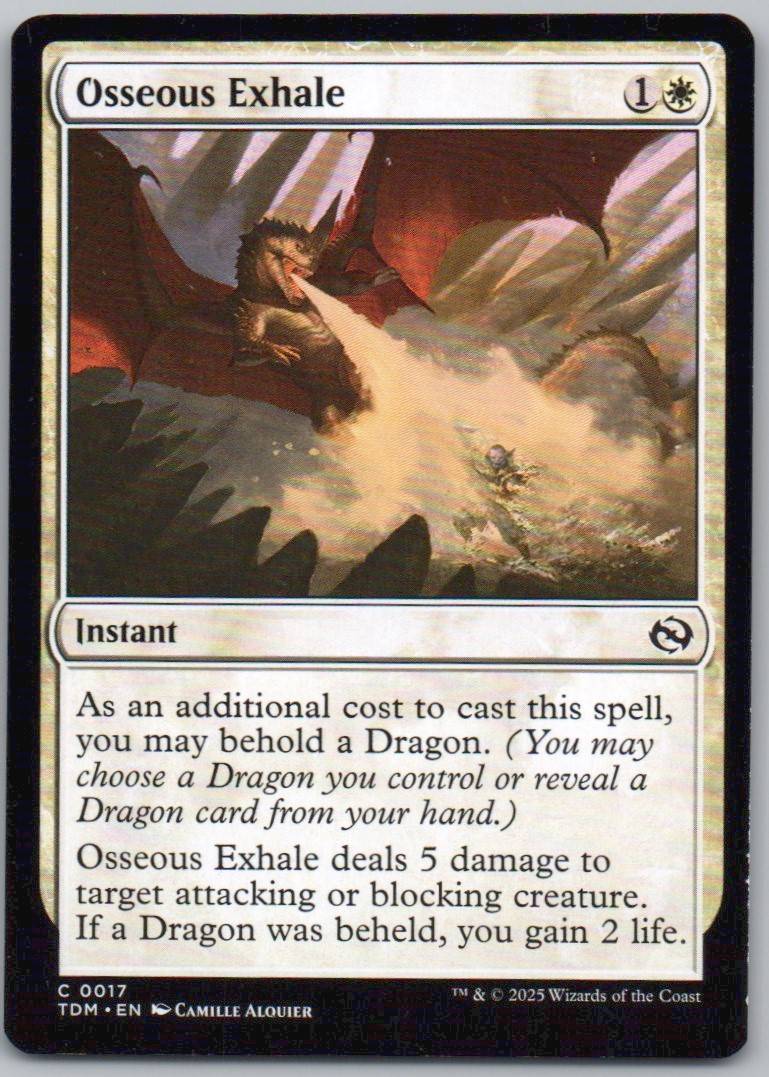 Osseous Exhale 17 Normal Instant Card - Tarkir: Dragonstorm
