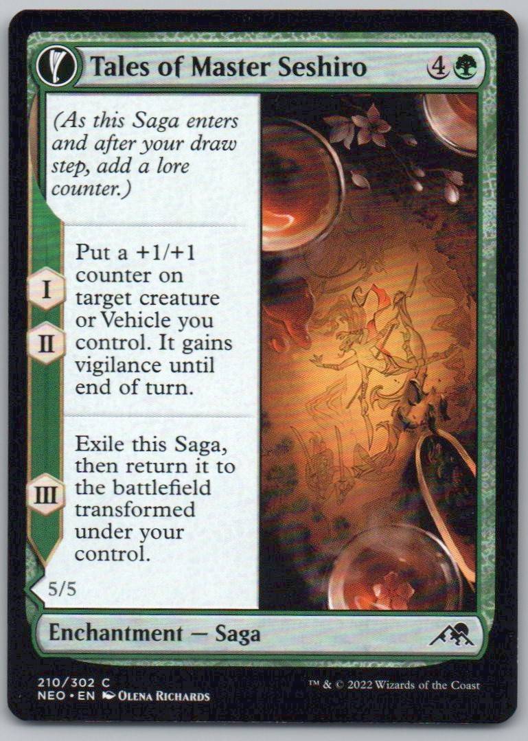 Tales of Master Seshiro 210 Normal Enchantment Card - Kamigawa: Neon Dynasty