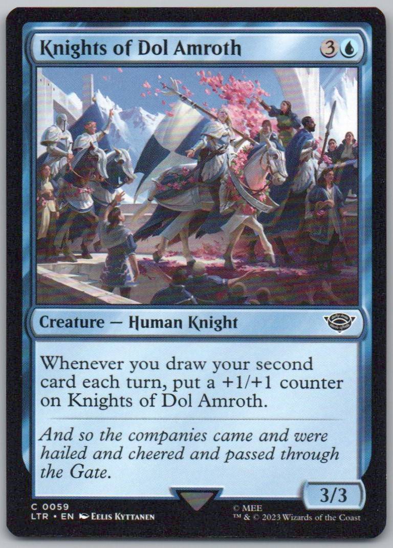 Knights of Dol Amroth 59 Normal Creature Card - Universes Beyond: The Lord of the Rings: Tales of Middle-earth