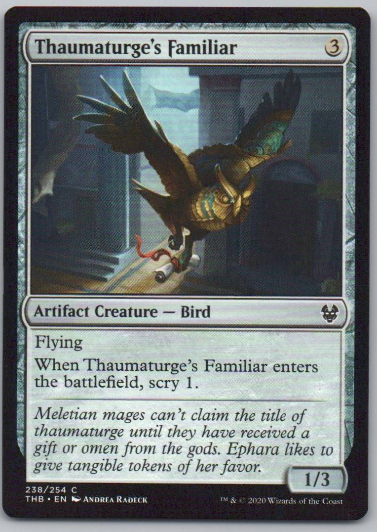 Thaumaturge's Familiar 238 Normal Artifact Card - Theros Beyond Death