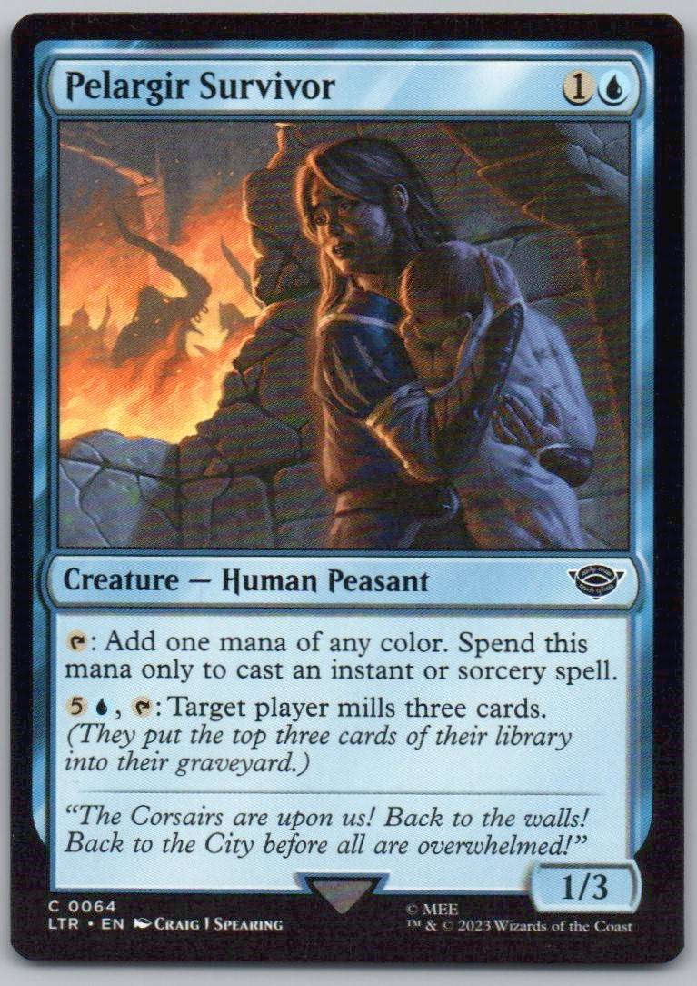Pelargir Survivor 64 0 Creature Card - Universes Beyond: The Lord of the Rings: Tales of Middle-earth