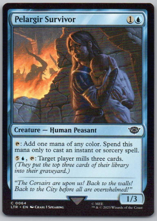 Pelargir Survivor 64 0 Creature Card - Universes Beyond: The Lord of the Rings: Tales of Middle-earth