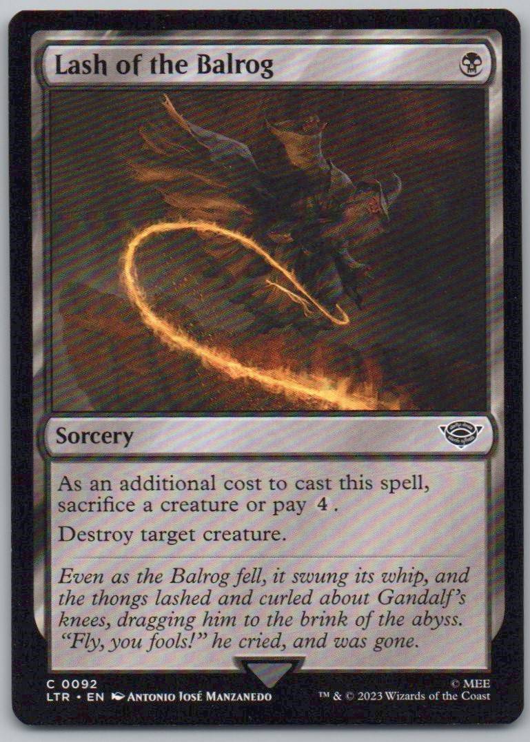Lash of the Balrog 92 Normal Sorcery Card - Universes Beyond: The Lord of the Rings: Tales of Middle-earth