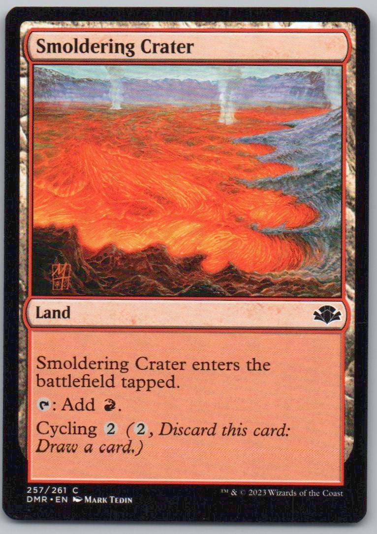 Smoldering Crater 257 Normal Land Card - Dominaria Remastered