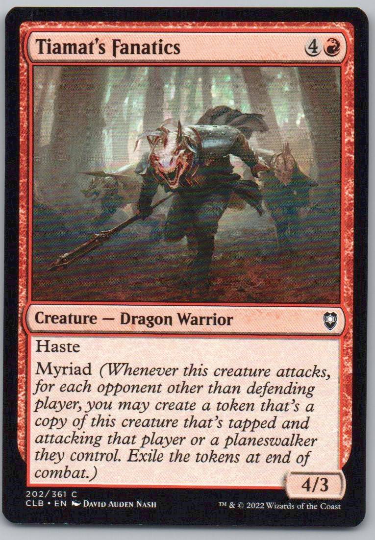 Tiamat's Fanatics 202 Normal Creature Card - Commander Legends: Battle for Baldur's Gate