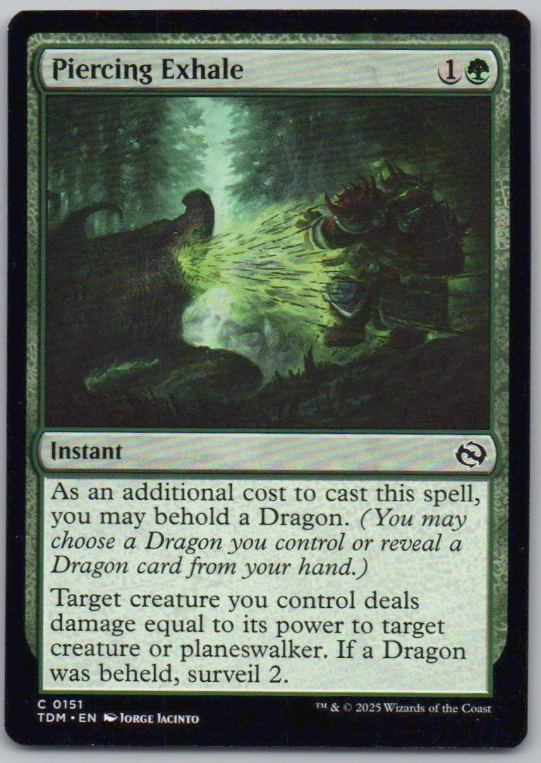 Piercing Exhale 151 Normal Instant Card - Tarkir: Dragonstorm