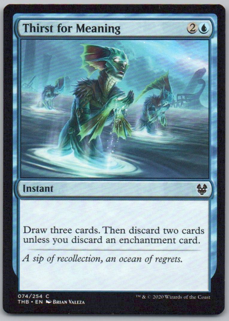 Thirst for Meaning 74 Normal Instant Card - Theros Beyond Death