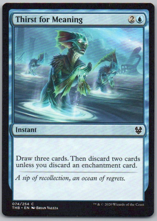Thirst for Meaning 74 Normal Instant Card - Theros Beyond Death